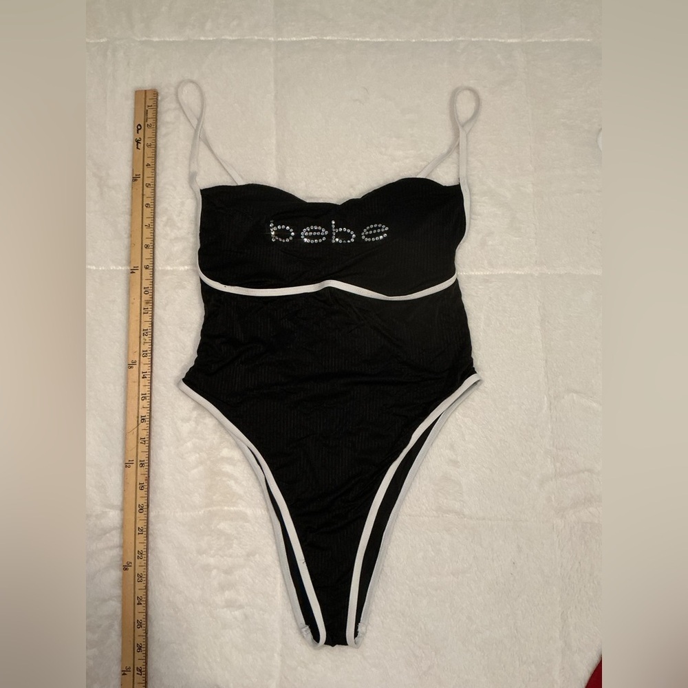 Bebe Black One-Piece Swimsuit - Picture 3 of 7